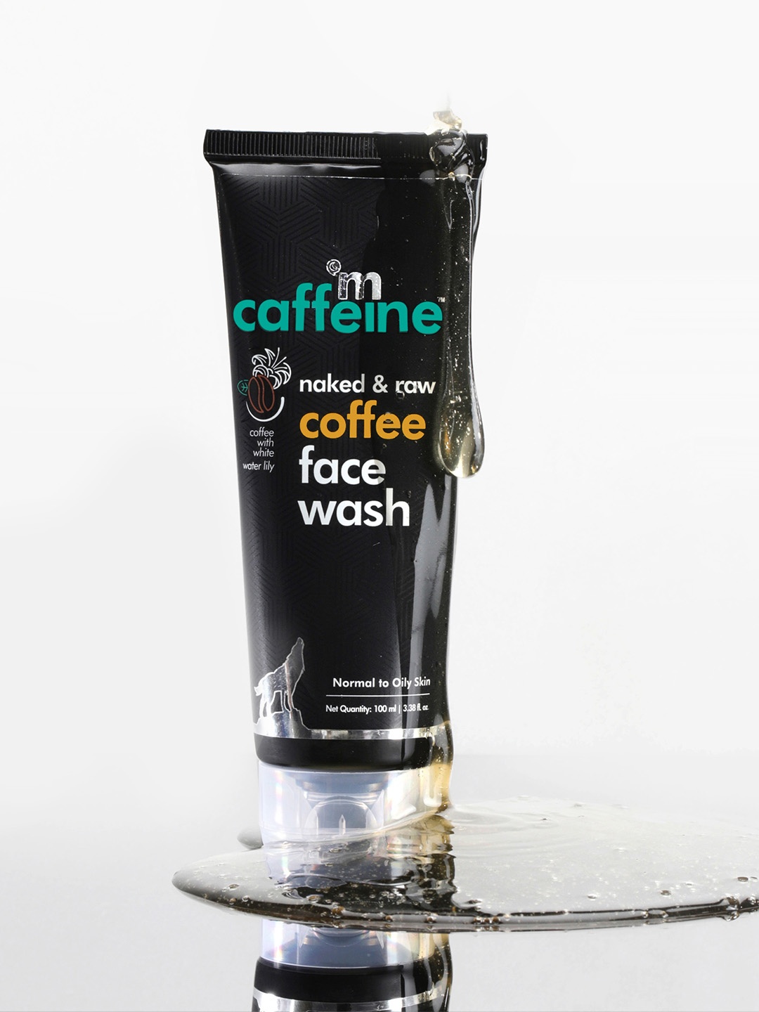 MCaffeine Coffee Face Wash for Fresh & Glowing Skin,Hydrate Cleanser for Oil Removal-100ml, Black