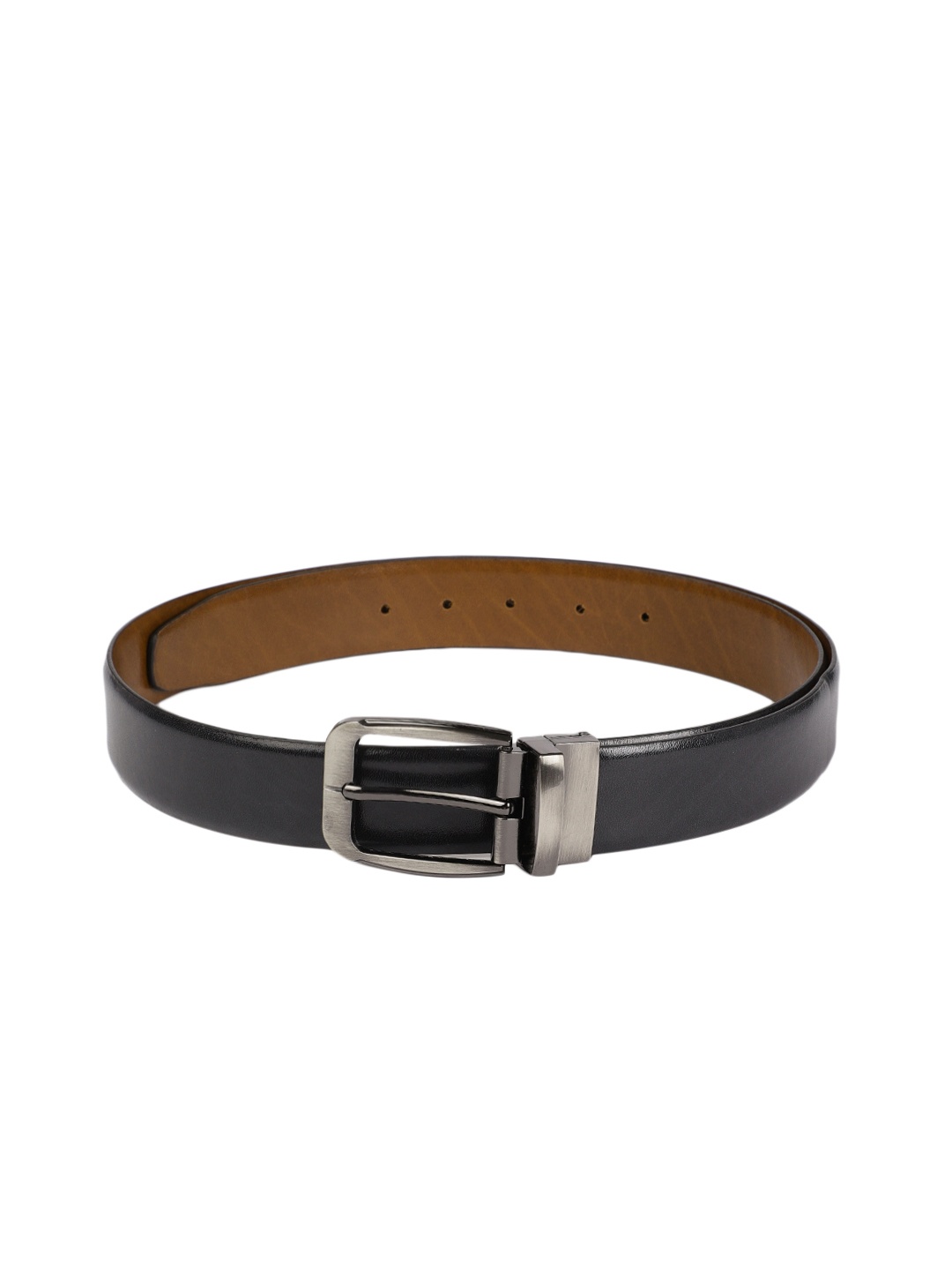 

BOXER Men Black & Brown Solid Reversible Italian Leather Belt BB2-04 B34