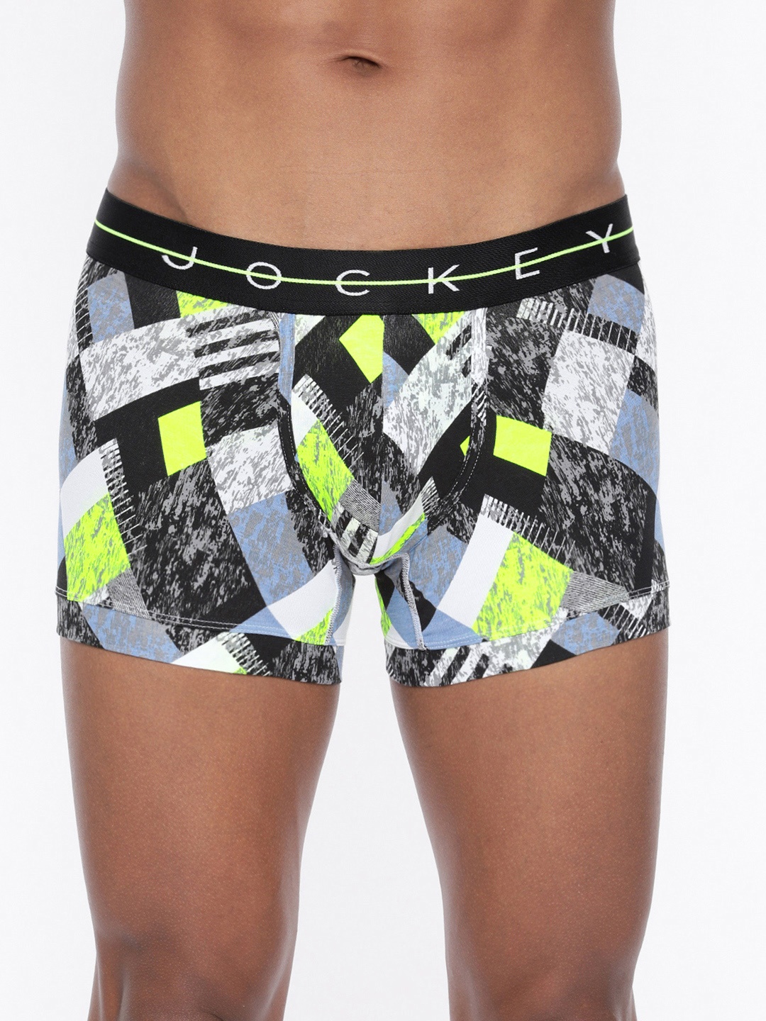 

Jockey Men White & Black Printed Trunks NY02-0105-NYC06
