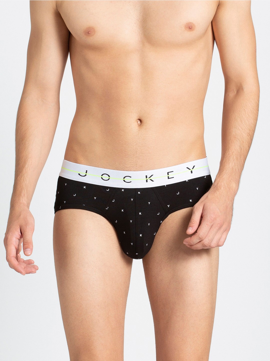 

Jockey Men Black Printed Briefs NY01-0105-NYC07