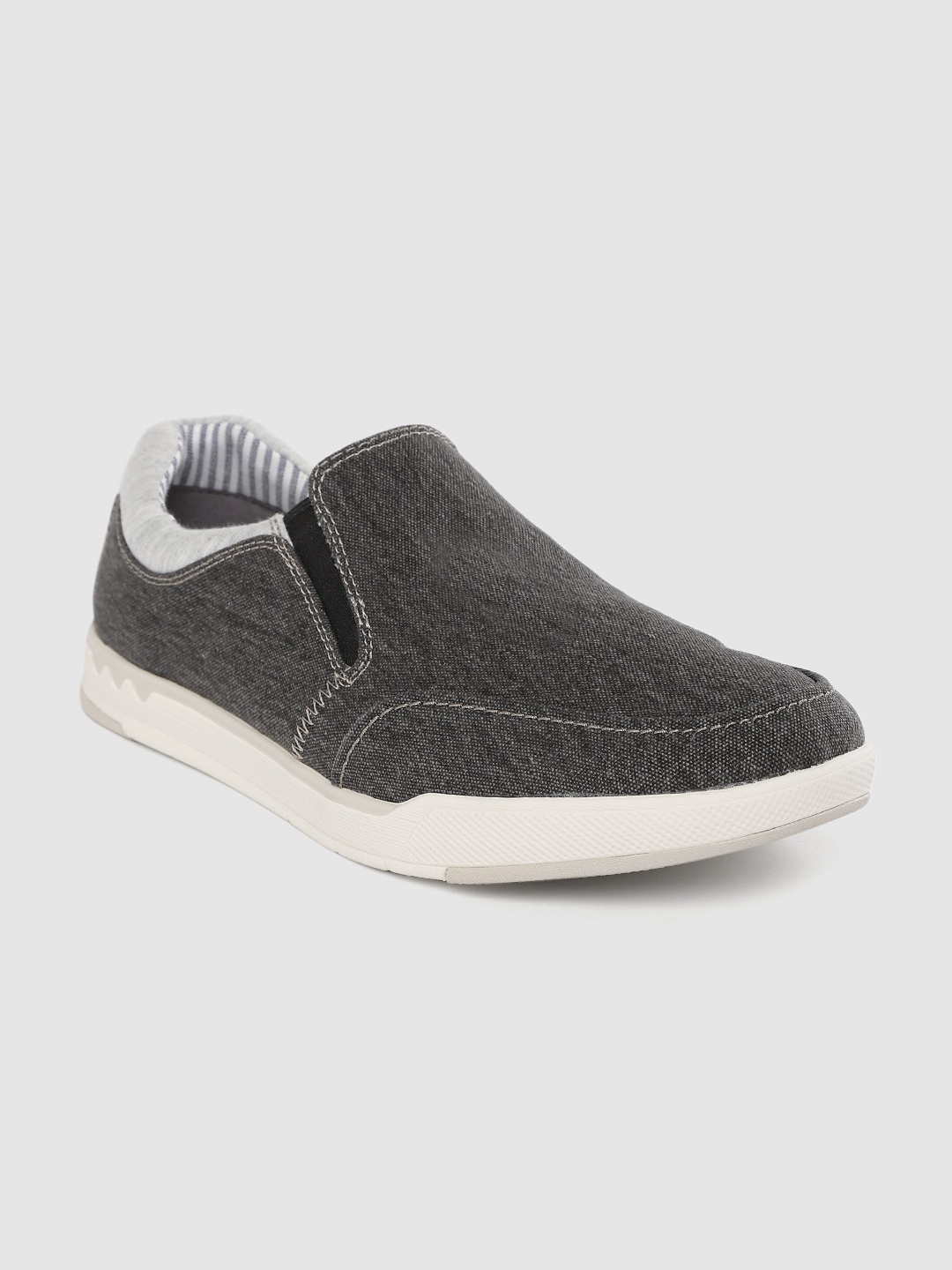 

Cloudsteppers by Clarks Men Charcoal Grey Slip-On Sneakers
