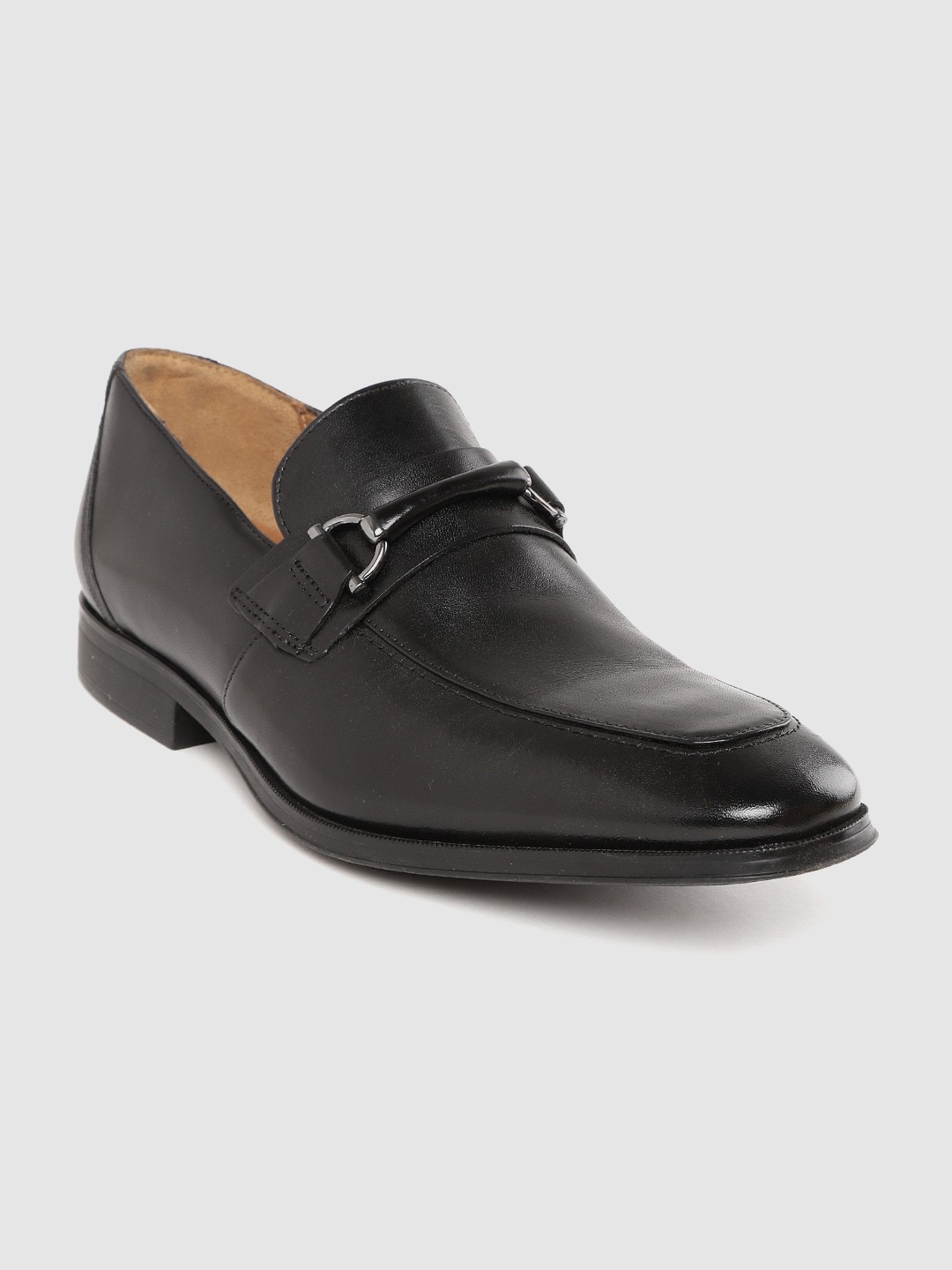 

Collection by Clarks Men Black Leather Formal Horsebit Loafers