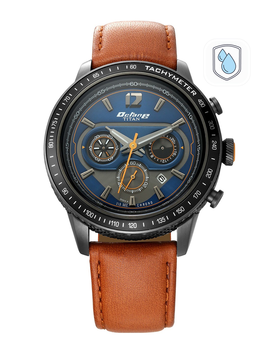 

Titan Men Blue Analogue Leather Watch 1762KL01