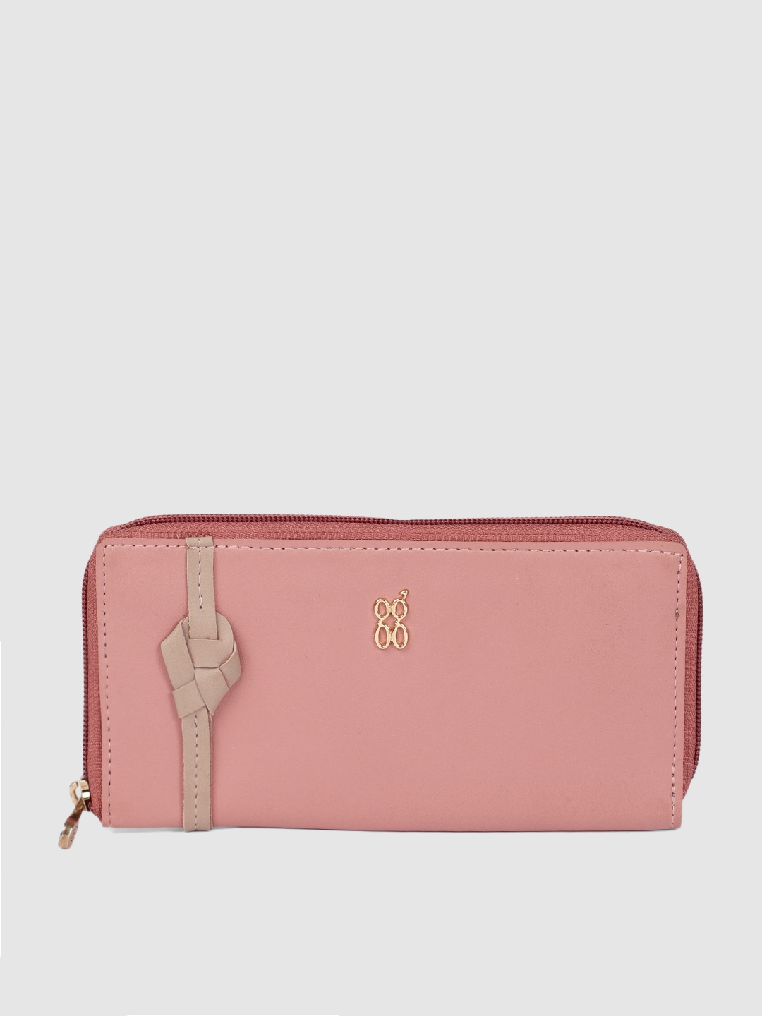 

Baggit Women Rose Solid Zip Around Wallet