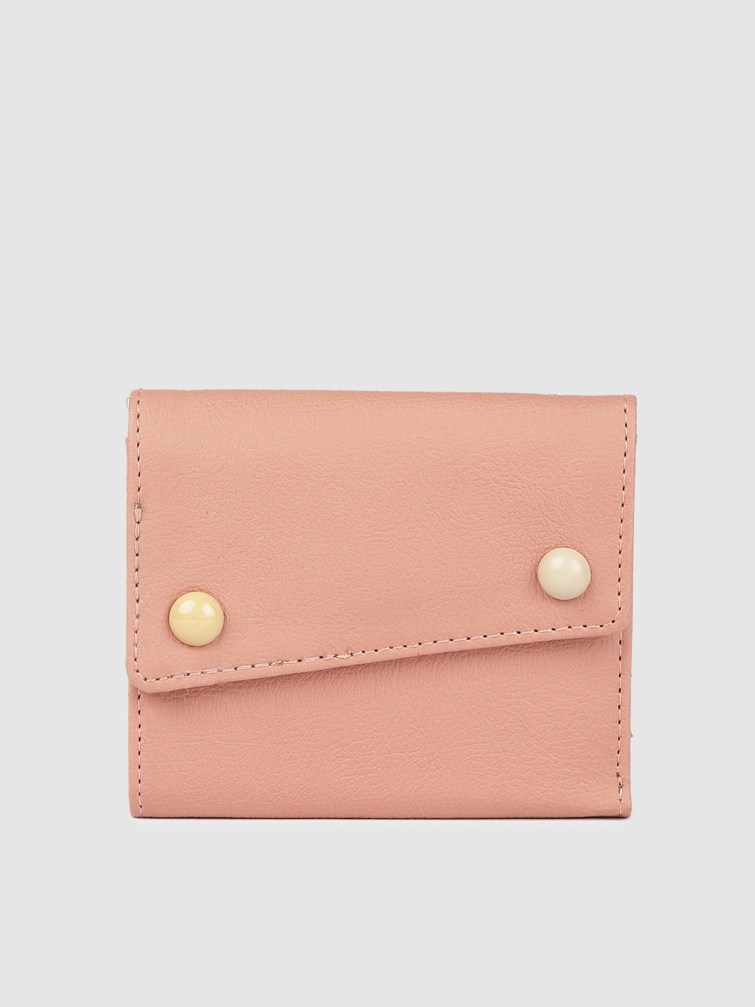 

Baggit Women Rose Solid Three Fold Wallet