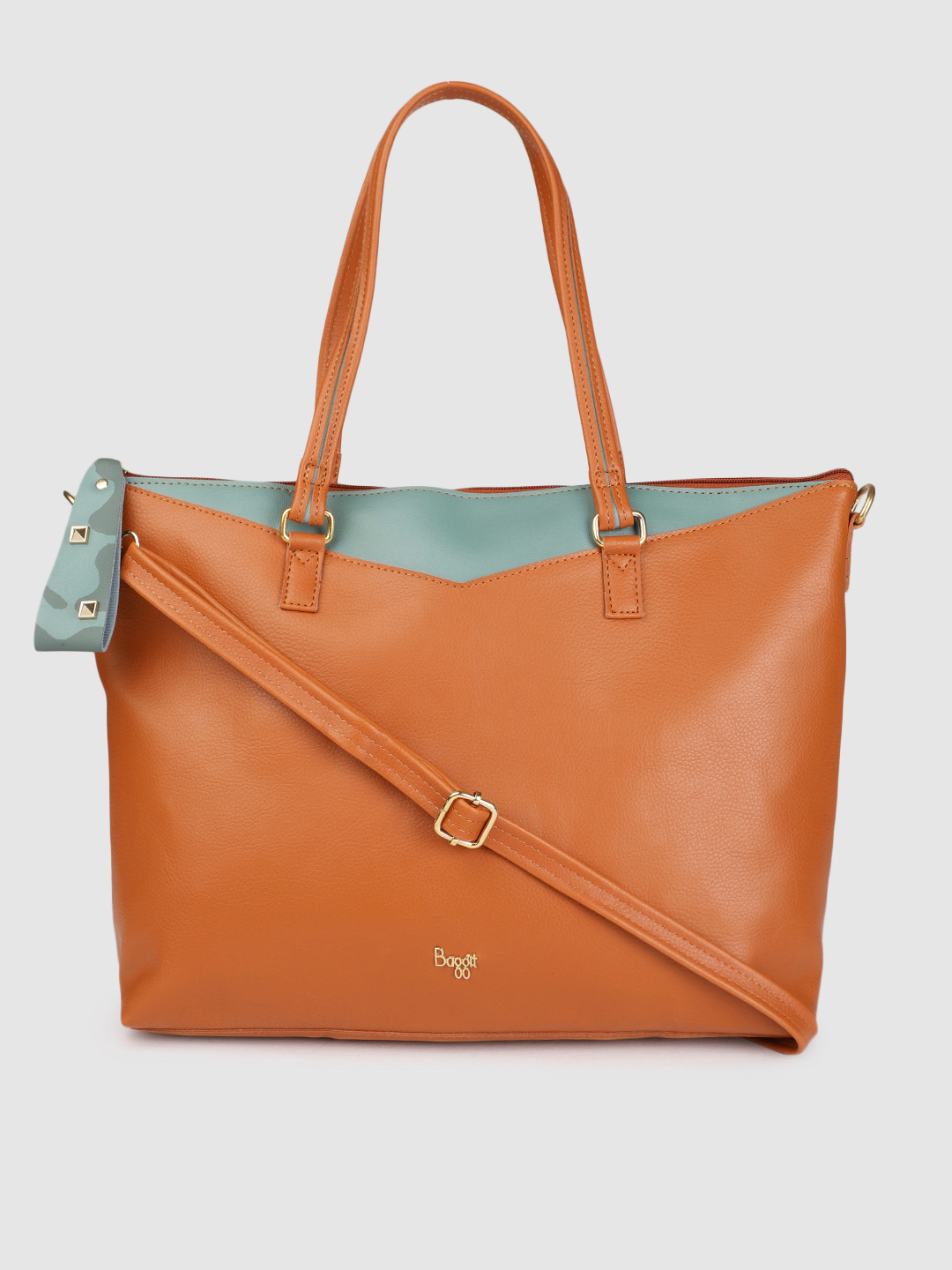 

Baggit Tan Brown Solid Handheld Laptop Bag