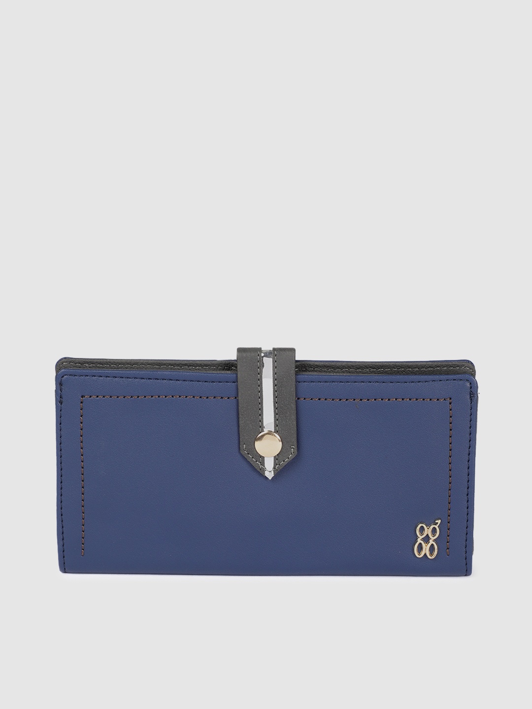 

Baggit Women Blue Solid Two Fold Wallet