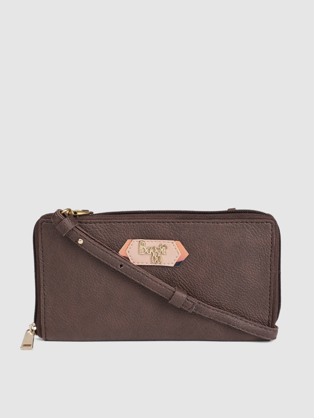 

Baggit Women Brown Solid Zip Around Wallet