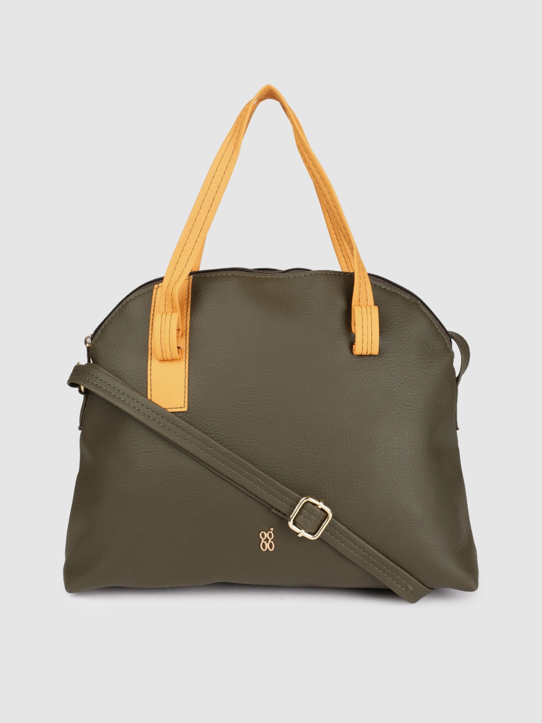 

Baggit Olive Green Solid Sling Bag