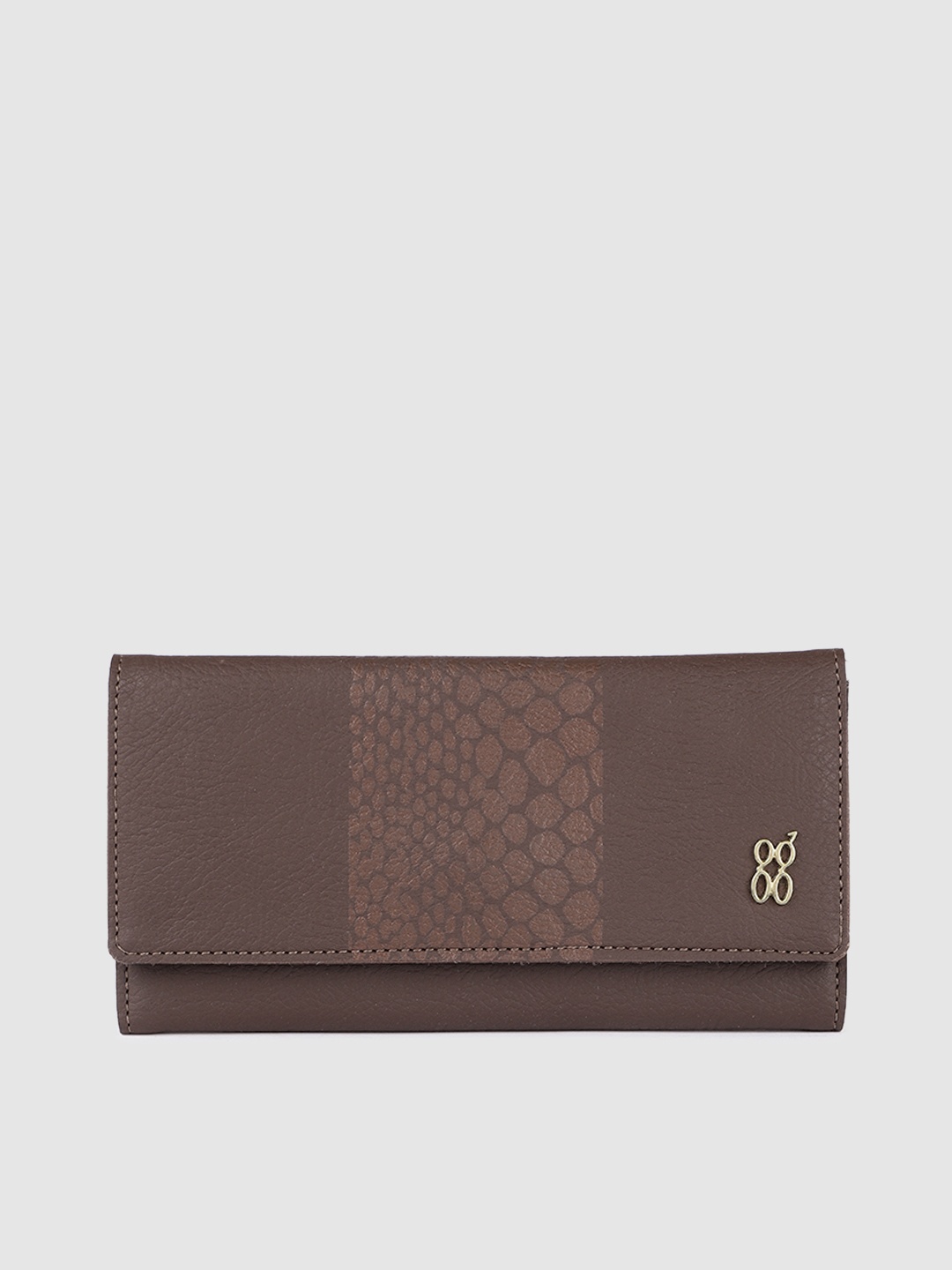 

Baggit Women Brown Printed Three Fold Wallet