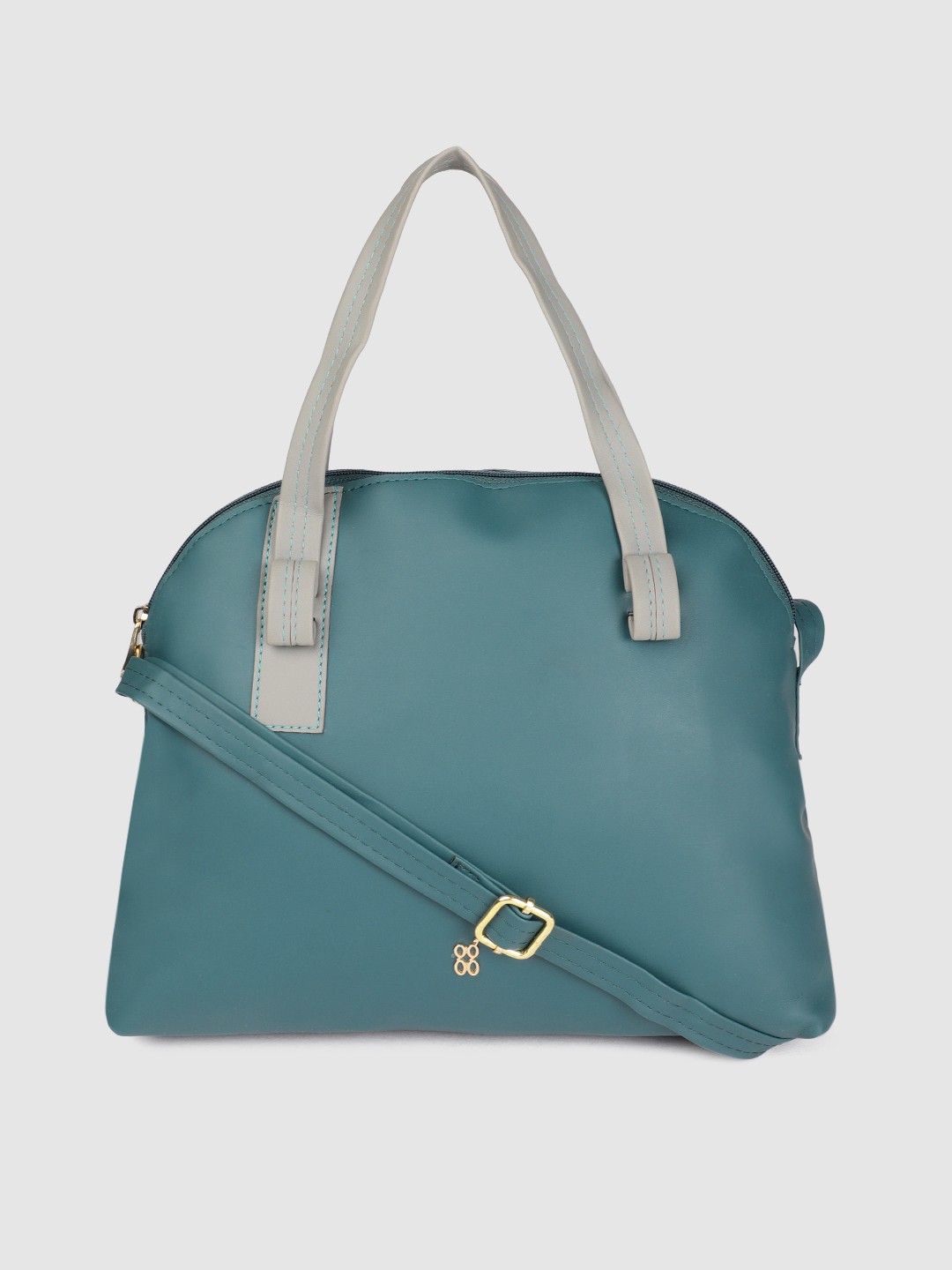 

Baggit Teal Blue Solid Handheld Bag