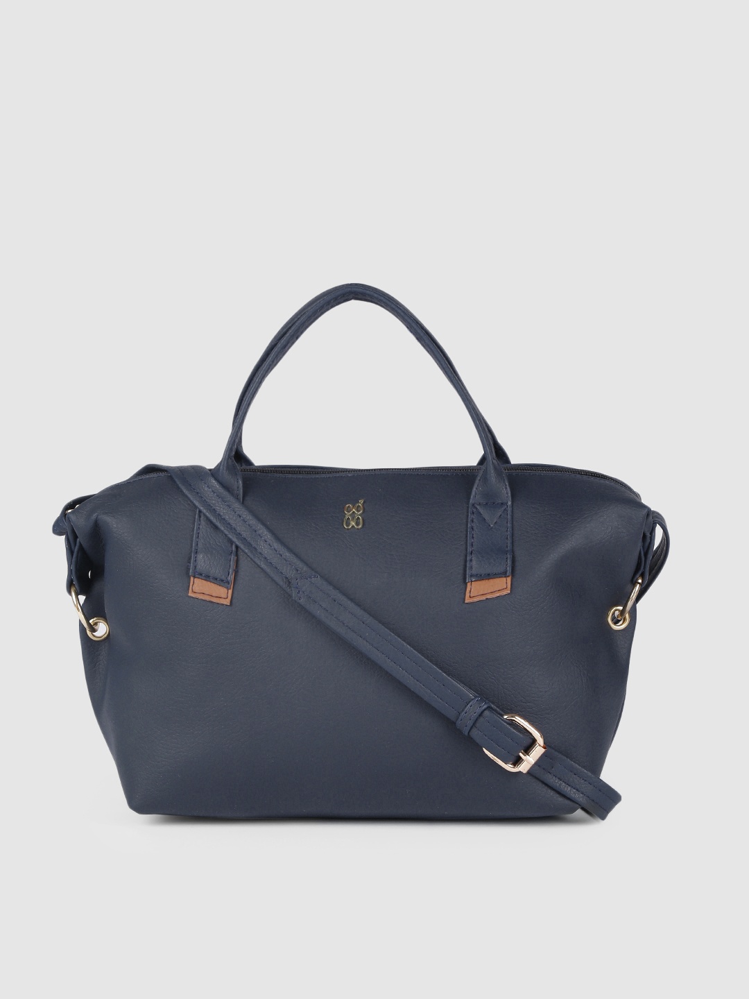 

Baggit Navy Blue Solid Handheld Bag