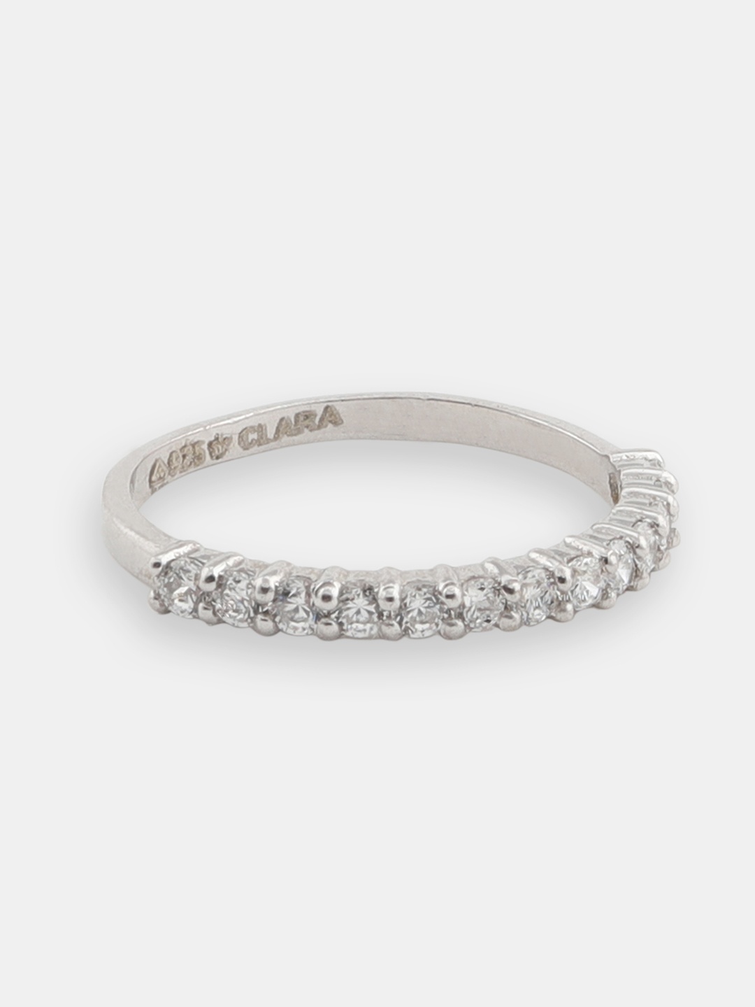 

CLARA Women The Anja Sterling Silver CZ Embellished Ring