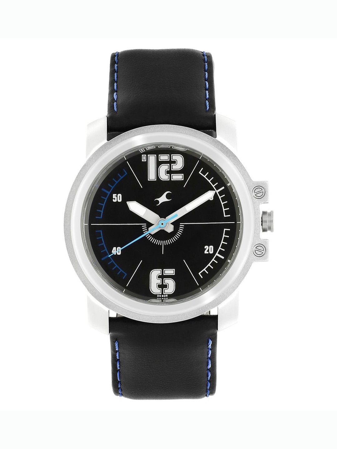 

Fastrack Men Black Leather Analogue Watch 3039SL09