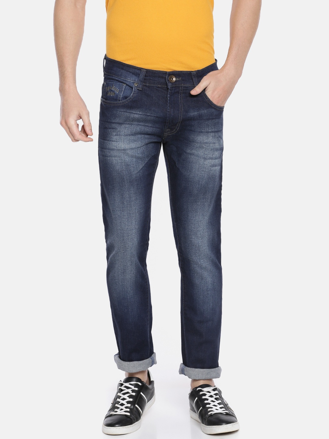 

Pepe Jeans Men Blue Vapour Slim Fit Mid-Rise Clean Look Stretchable Jeans