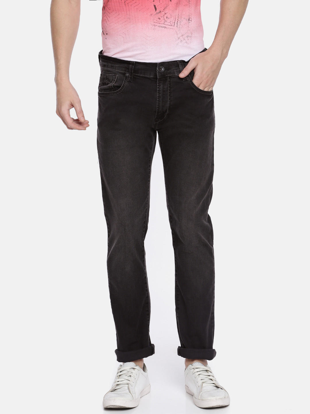 

Pepe Jeans Men Black Vapour Slim Fit Mid-Rise Clean Look Stretchable Jeans