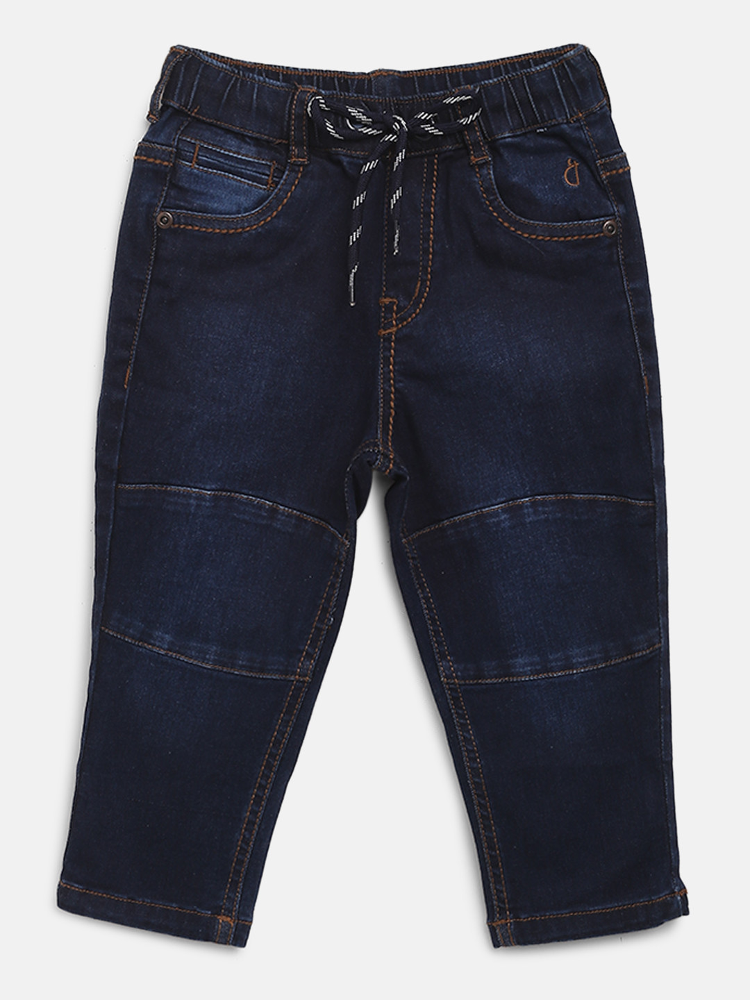 

Gini and Jony Boys Navy Blue Anti Fit Mid-Rise Clean Look Stretchable Jeans