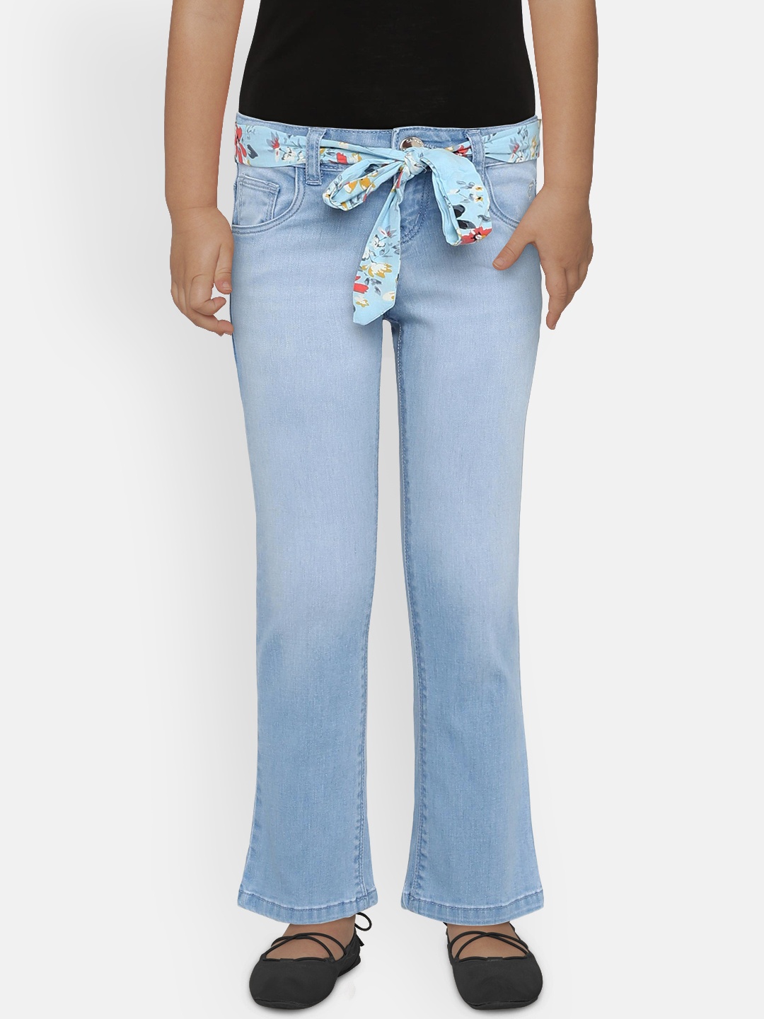 

Gini and Jony Girls Blue Slim Fit Mid-Rise Clean Look Jeans