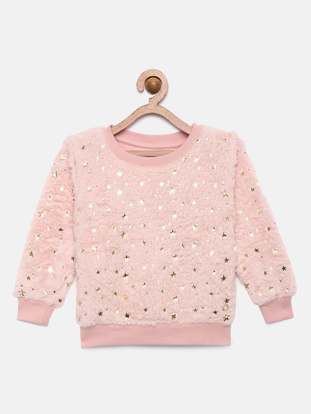 

Gini and Jony Girls Peach-Coloured Printed Sweatshirt
