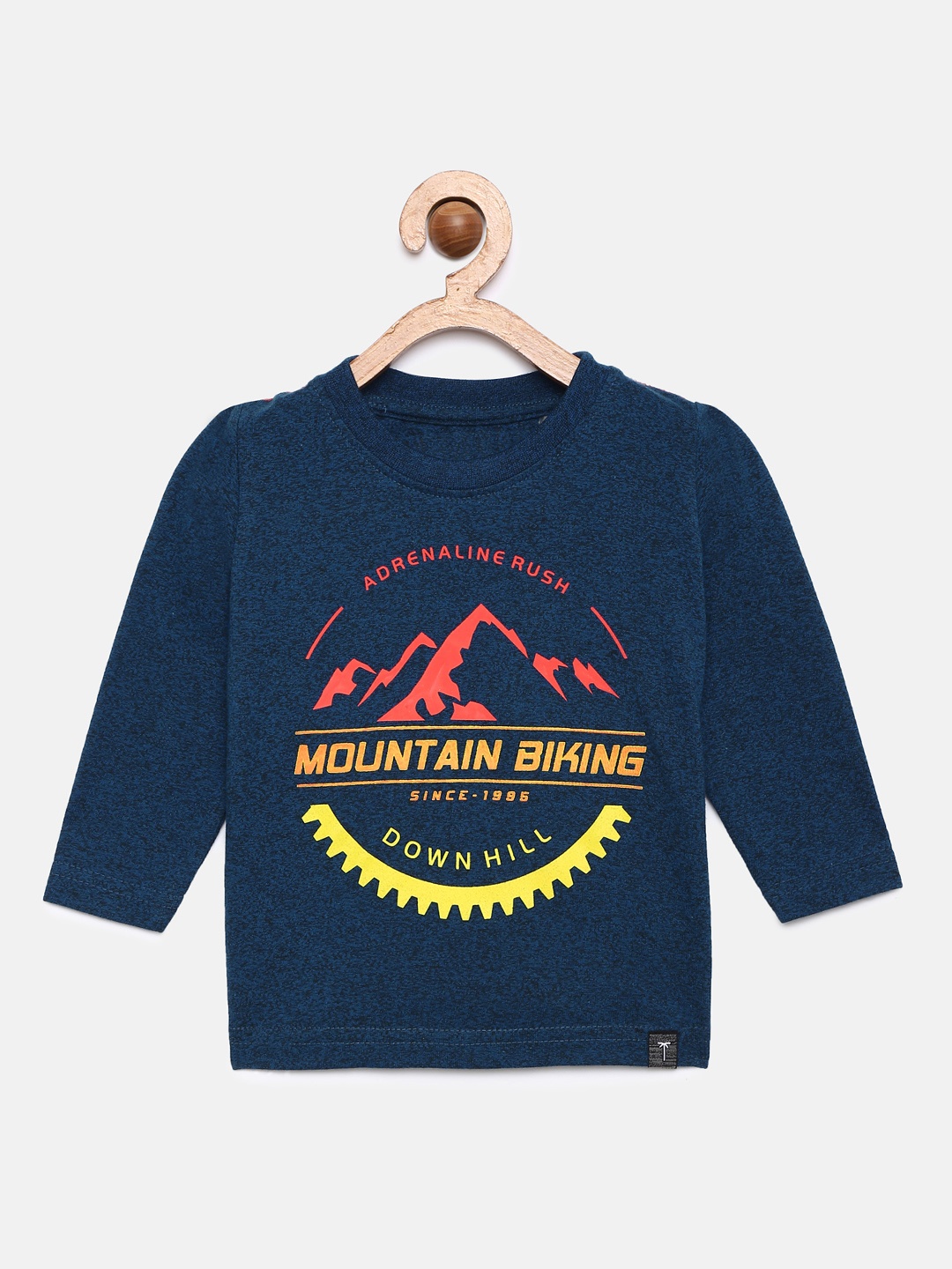 

Palm Tree Boys Blue Printed Round Neck T-shirt