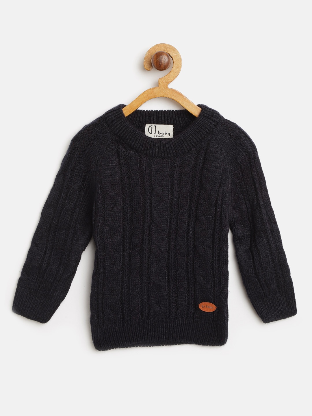 

Gini and Jony Boys Navy Blue Cable Knit Pullover Sweater