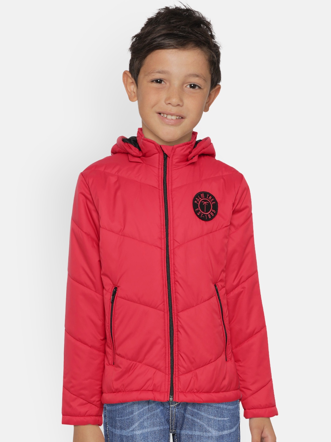 

Palm Tree Boys Red Solid Jacket