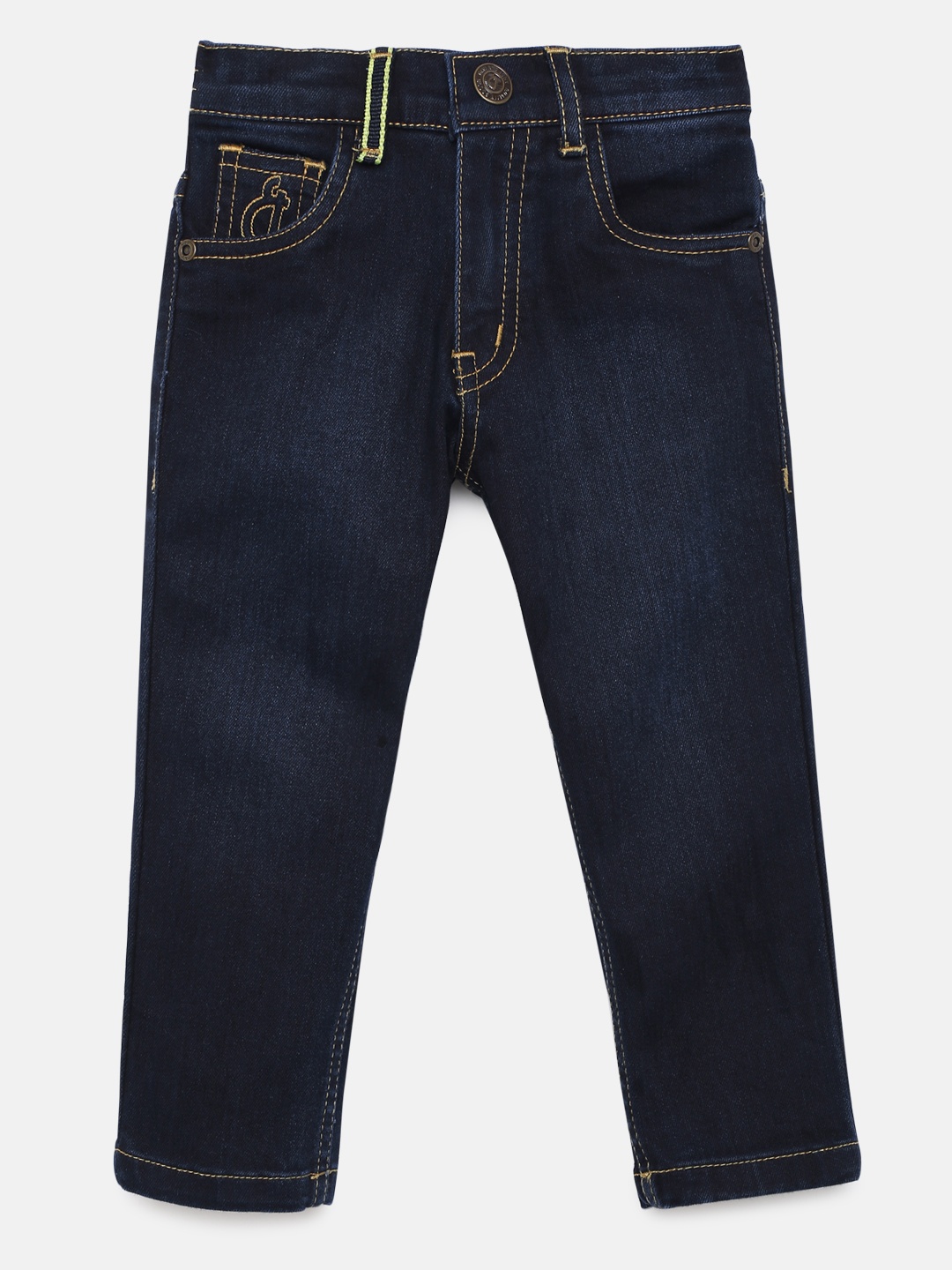 

Gini and Jony Boys Blue Slim Fit Mid-Rise Clean Look Jeans