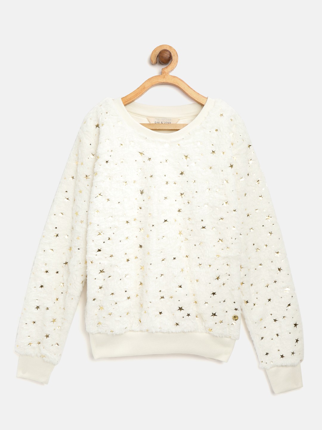 

Gini and Jony Girls Off-White Printed Sweatshirt