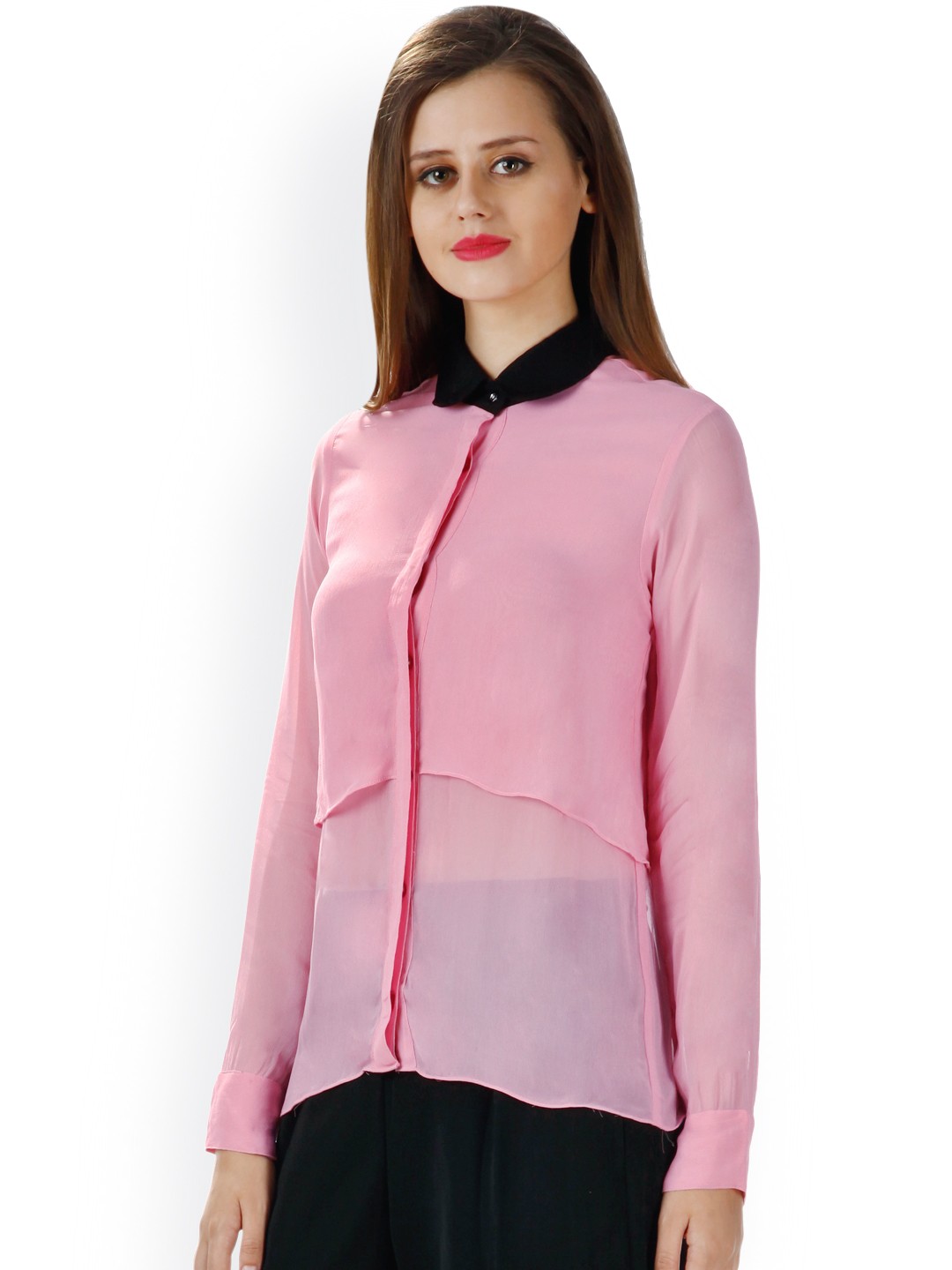 

Miss Chase Pink Layered Shirt