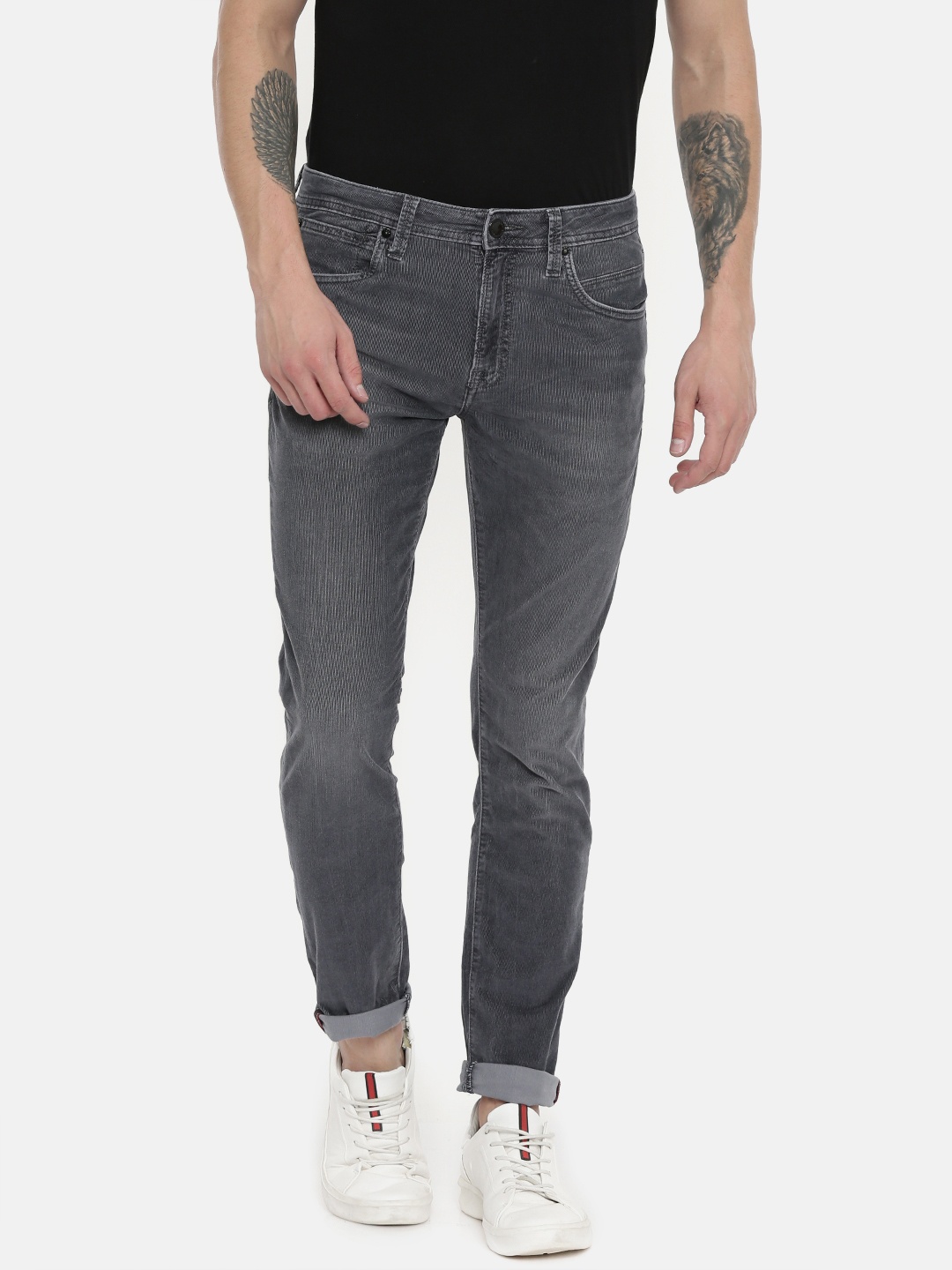 

Jack & Jones Men Blue Glenn Slim Fit Low-Rise Clean Look Stretchable Jeans