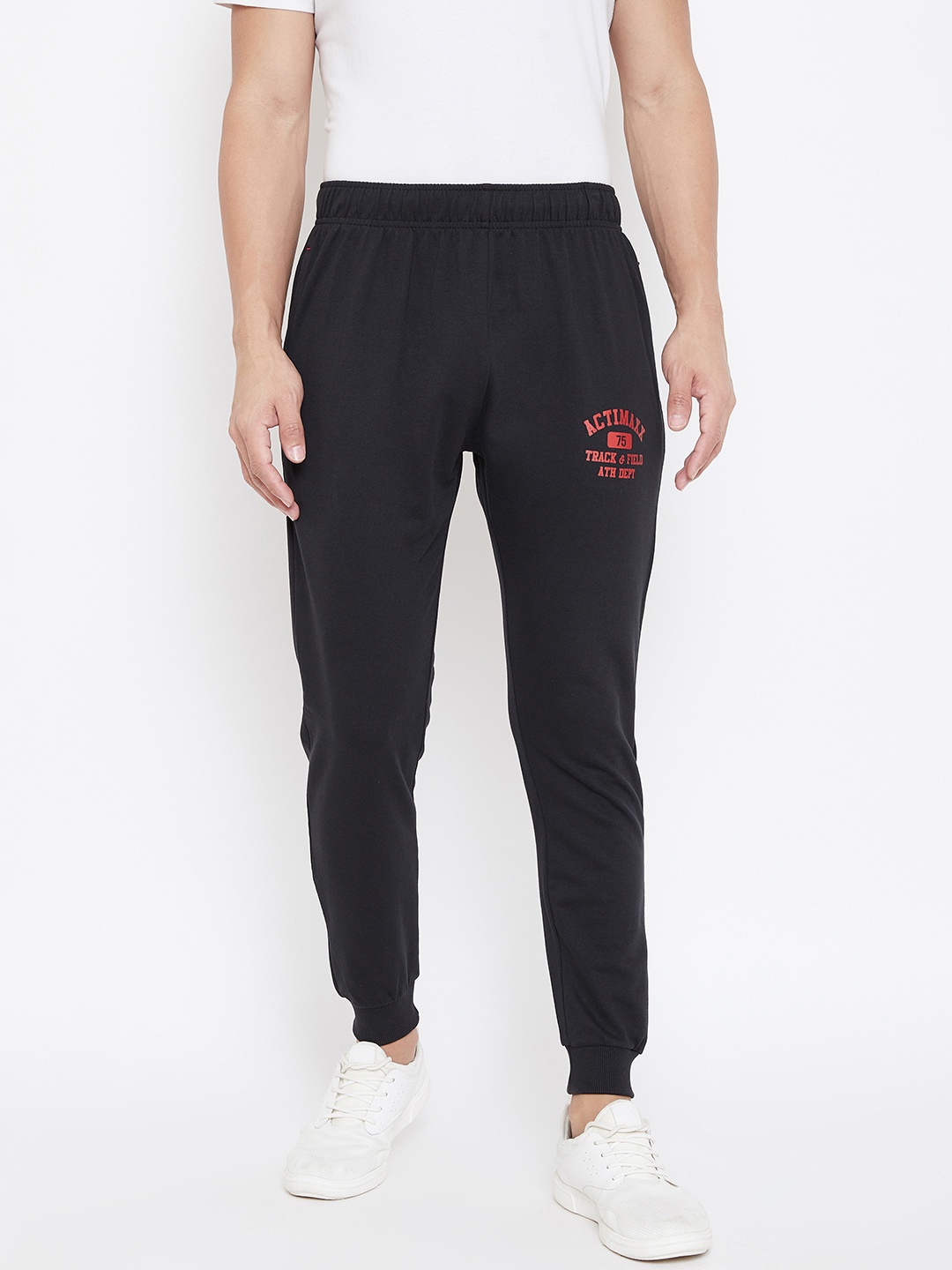 

ACTIMAXX Men Black Solid Slim fit Joggers