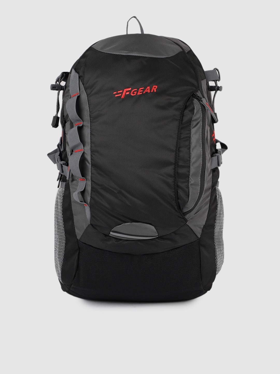 

F Gear Unisex Fortune Black & Grey Solid Backpack