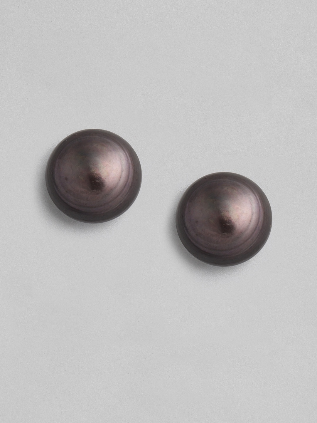 

justpeachy Women Grey Circular Studs