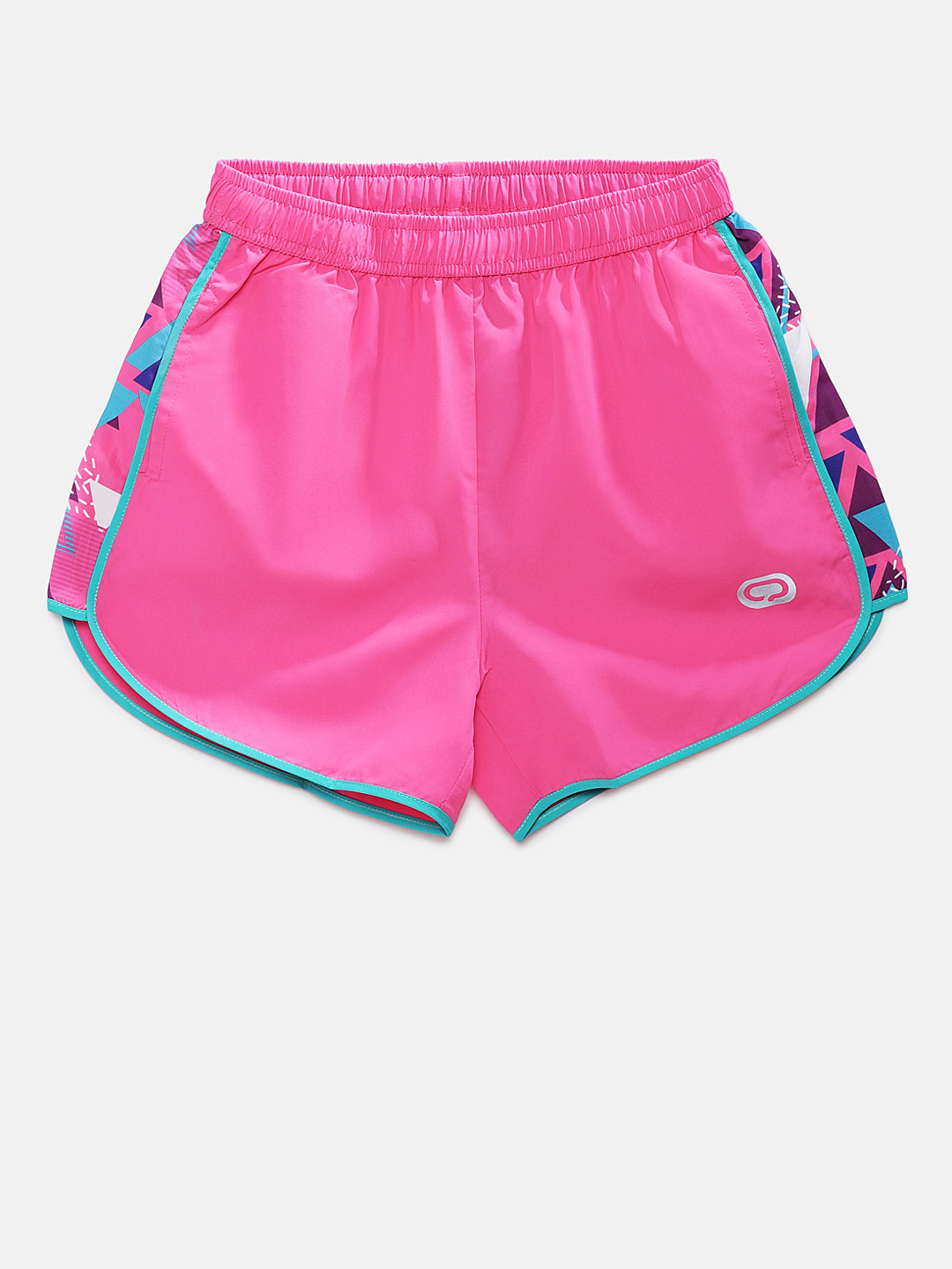 

QIDDO Girls Pink Solid Regular Fit Sports Shorts, Blue