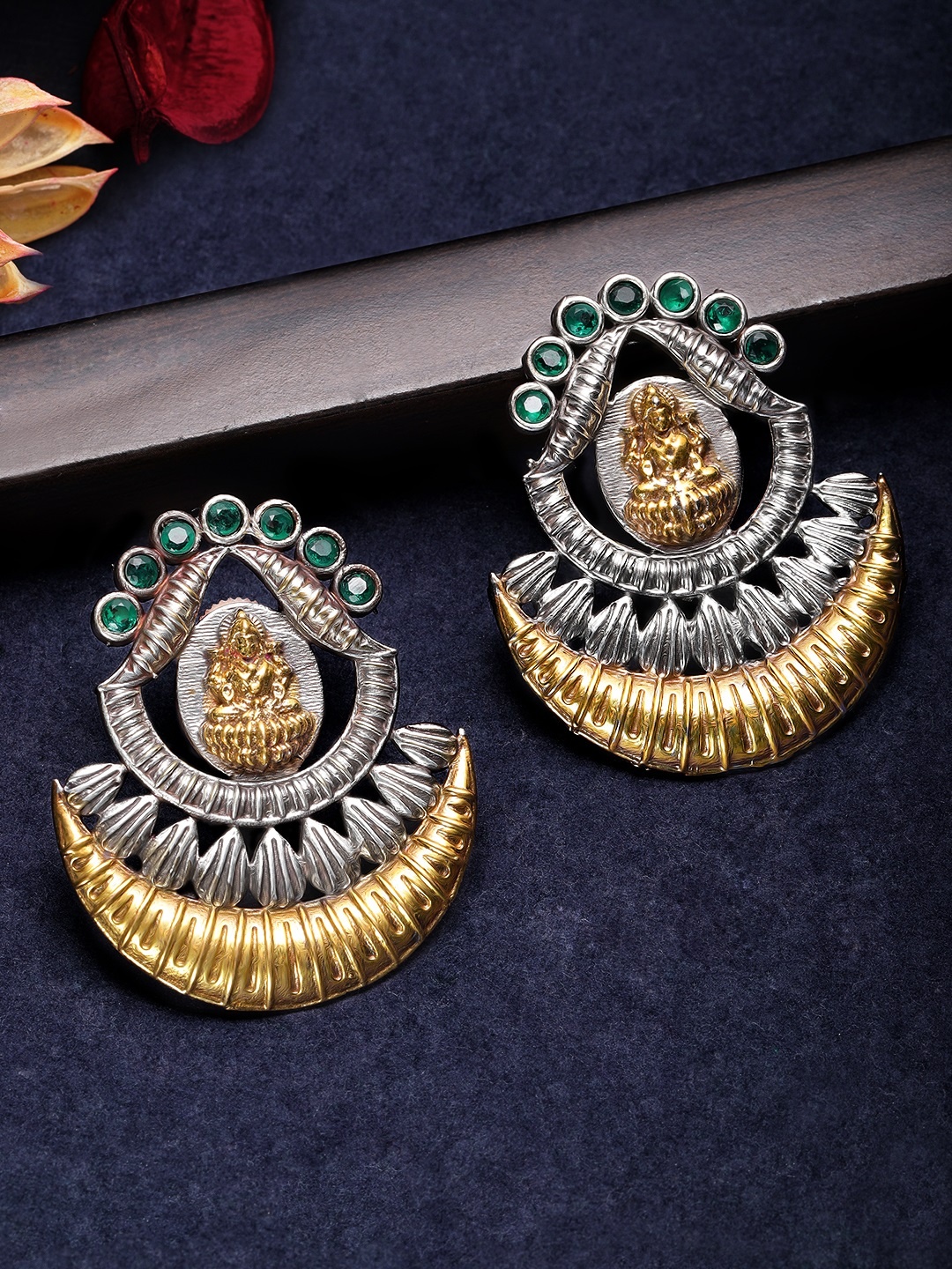 

Rubans Silver-Toned Oxidised Classic Studs