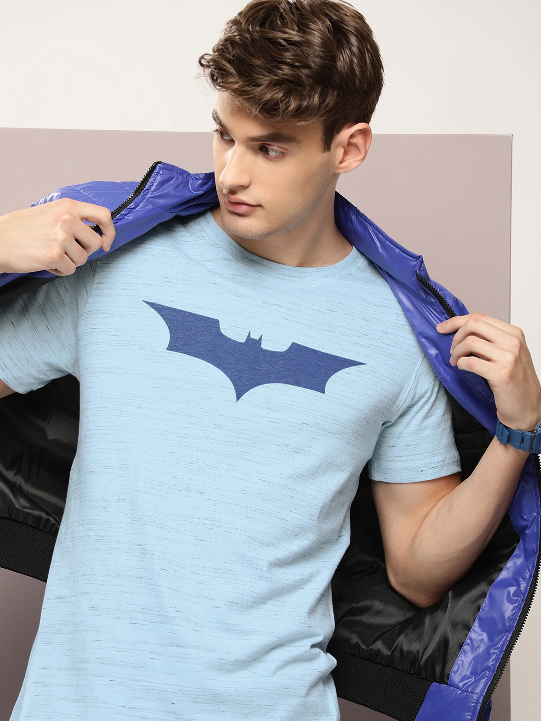 

Justice League Batman Printed T-shirt, Blue