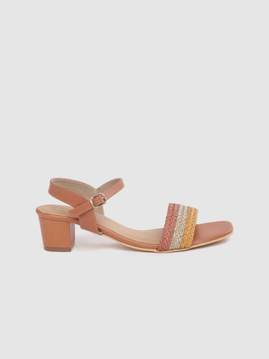 

Mast & Harbour Women Rust & Yellow Block Heels