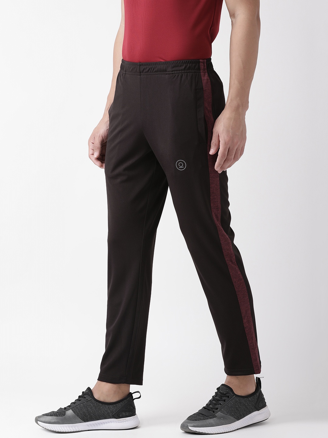 

CHKOKKO Men Black Solid Gym Track Pants
