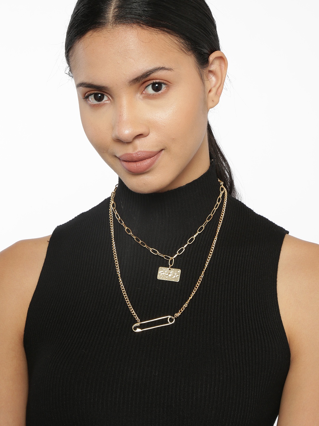 

Ayesha Gold-Plated Layered Necklace