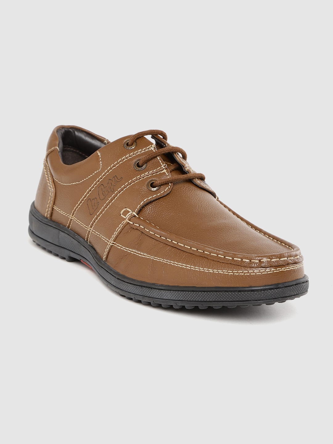 

Lee Cooper Men Brown Leather Derbys