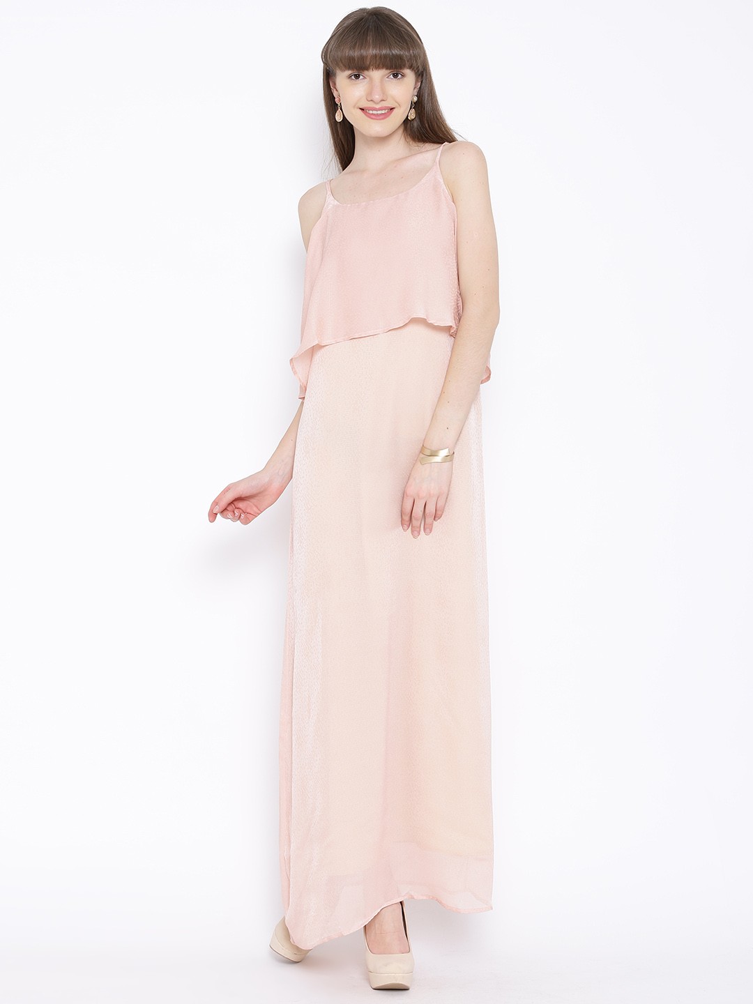 

Tokyo Talkies Dusty Pink Layered Maxi Dress
