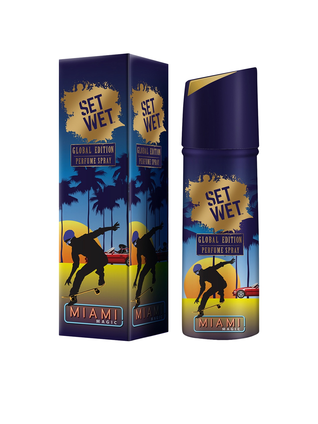 

Set Wet Men Miami Magic Global Edition Perfume Spray 120 ml, Navy blue