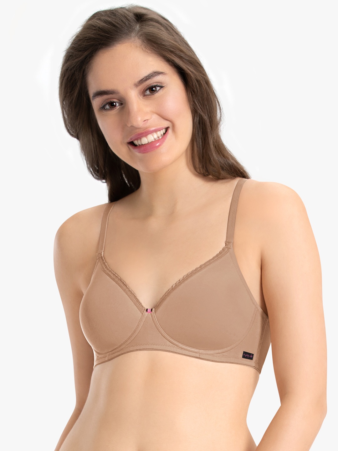 

every de by amante Solid Padded Wirefree Classic Concealer T-Shirt Bra EB012, Beige