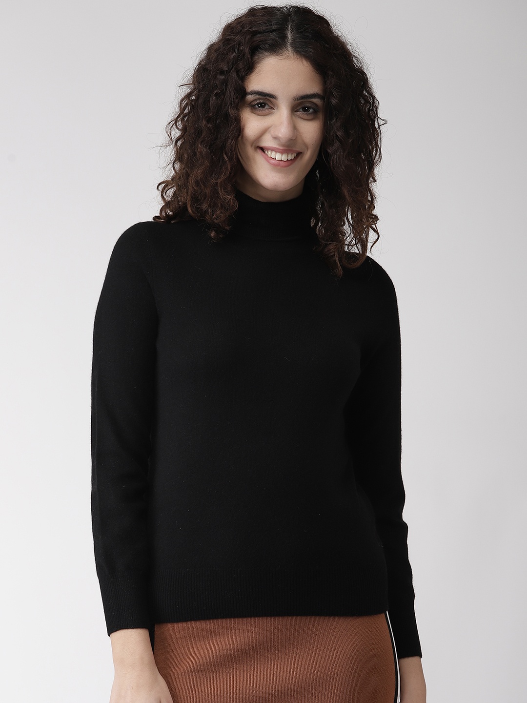 

Marks & Spencer Women Black Solid Pullover