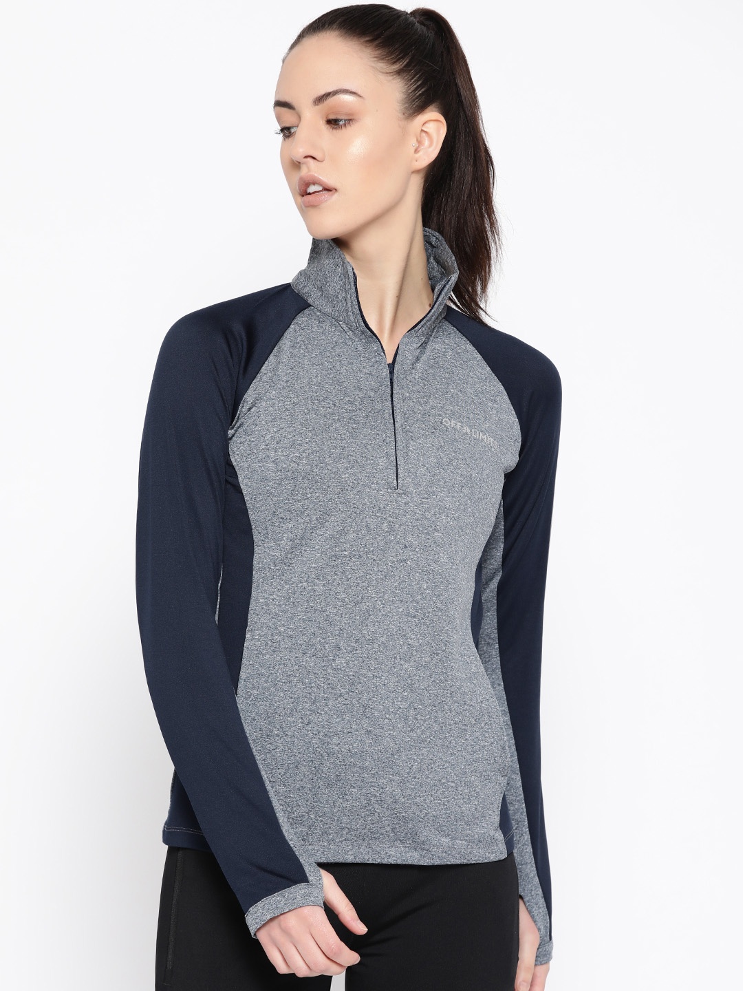 

OFF LIMITS Women Blue Slub Effect Sporty Jacket