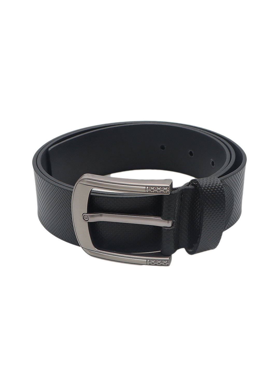 

Kara Men Black Textured Leather Belt