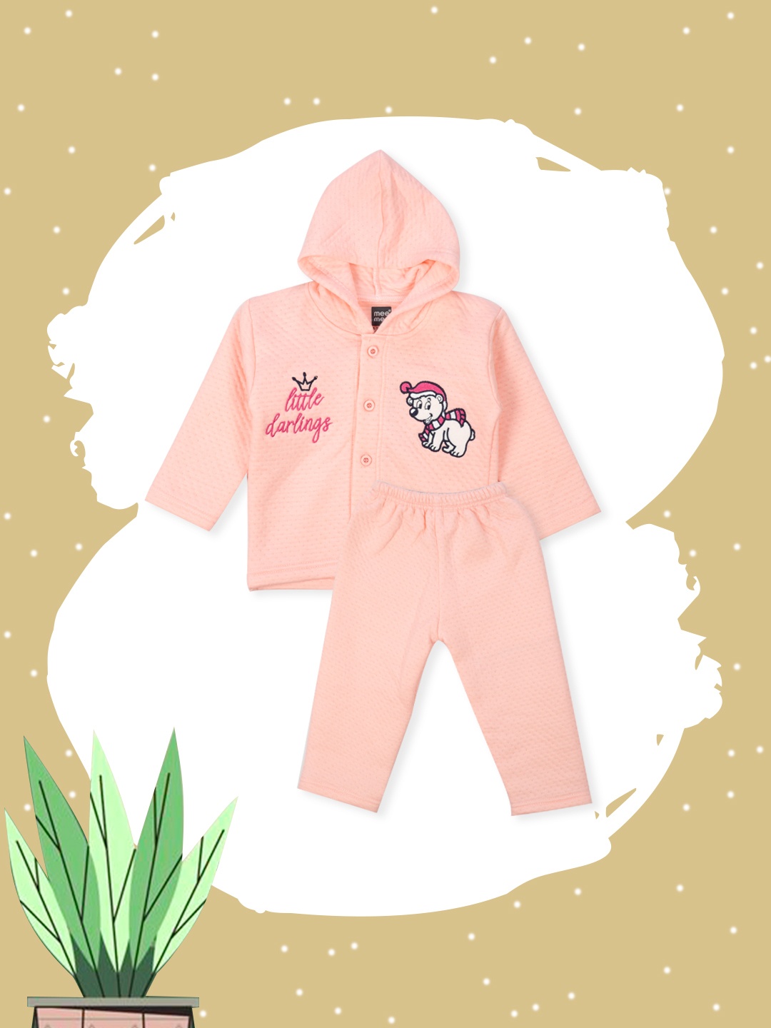 

MeeMee Infants Pink Solid Top with Lounge Pants