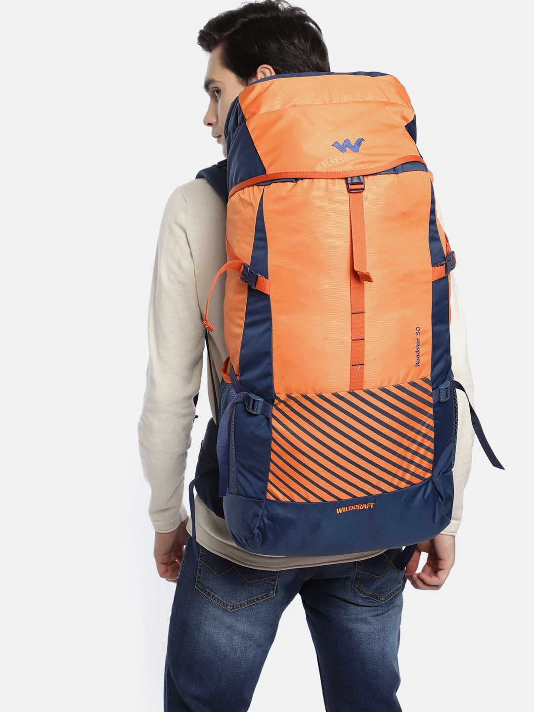 

Wildcraft Unisex Orange & Blue Roadster 50 Rucksack