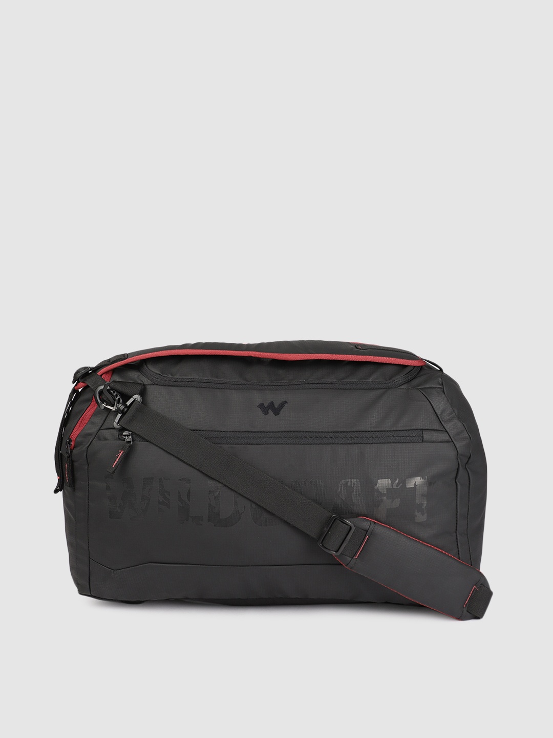 

Wildcraft Unisex Black Solid Kombi M Duffel Bag Cum Backpack