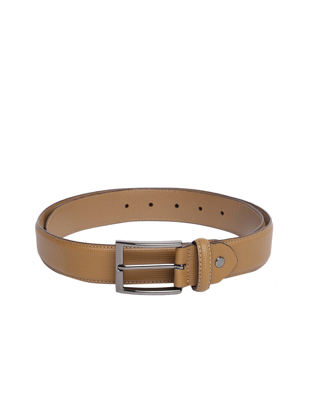 

Mast & Harbour Men Tan-Brown Textured Leather Belt